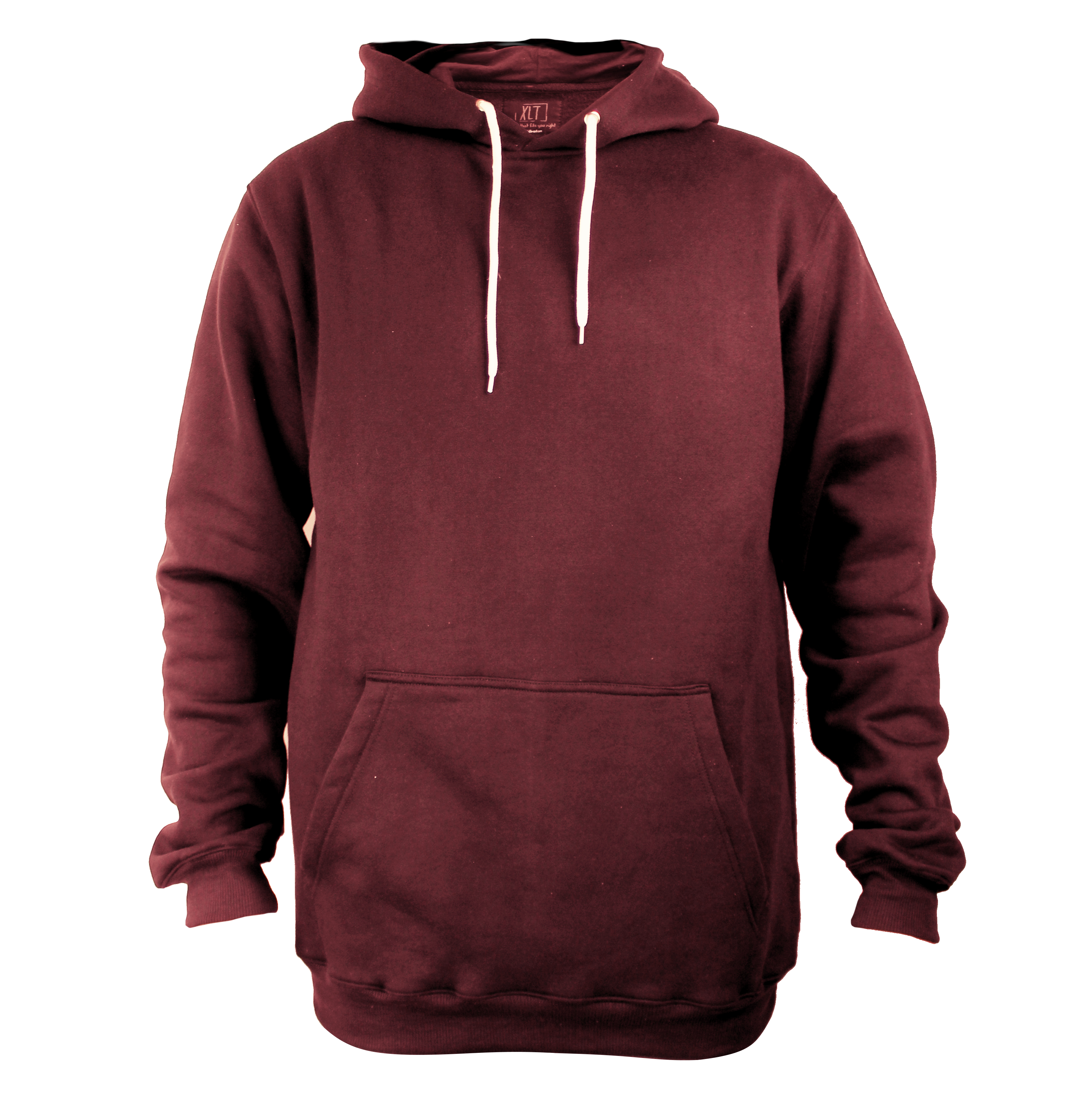 red blank hoodie